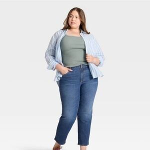 UNIVERSAL THREAD MID- RISE 80'S SLIM  JEANS. RAW HEM. SIZE 17R. NWT.